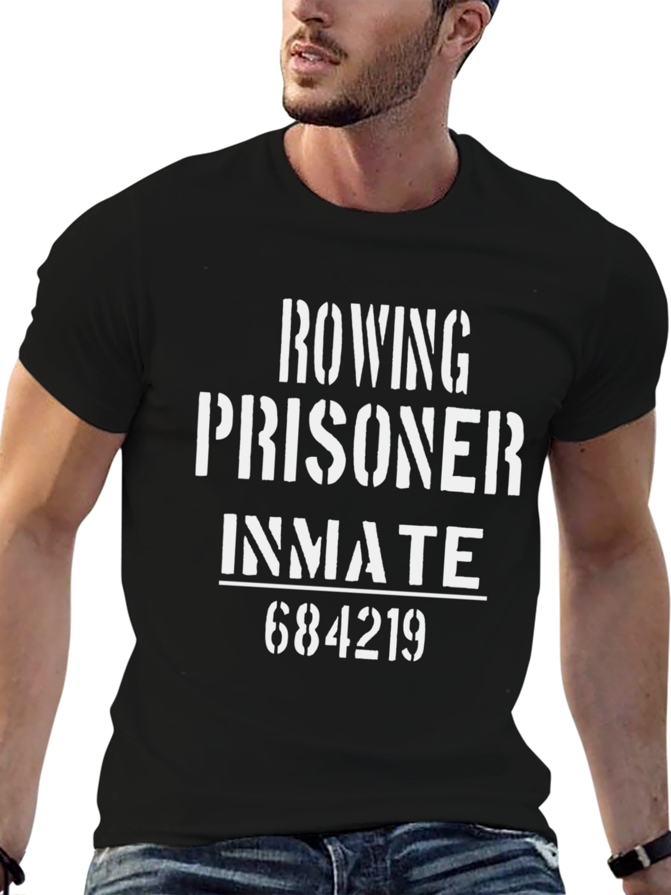 Rowing Prisoner Inmate T-Shirt - Funny Rowing Tee