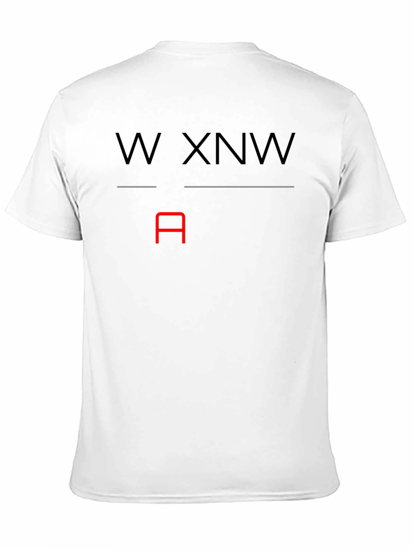 W XNW A Graphic T-Shirt - Black