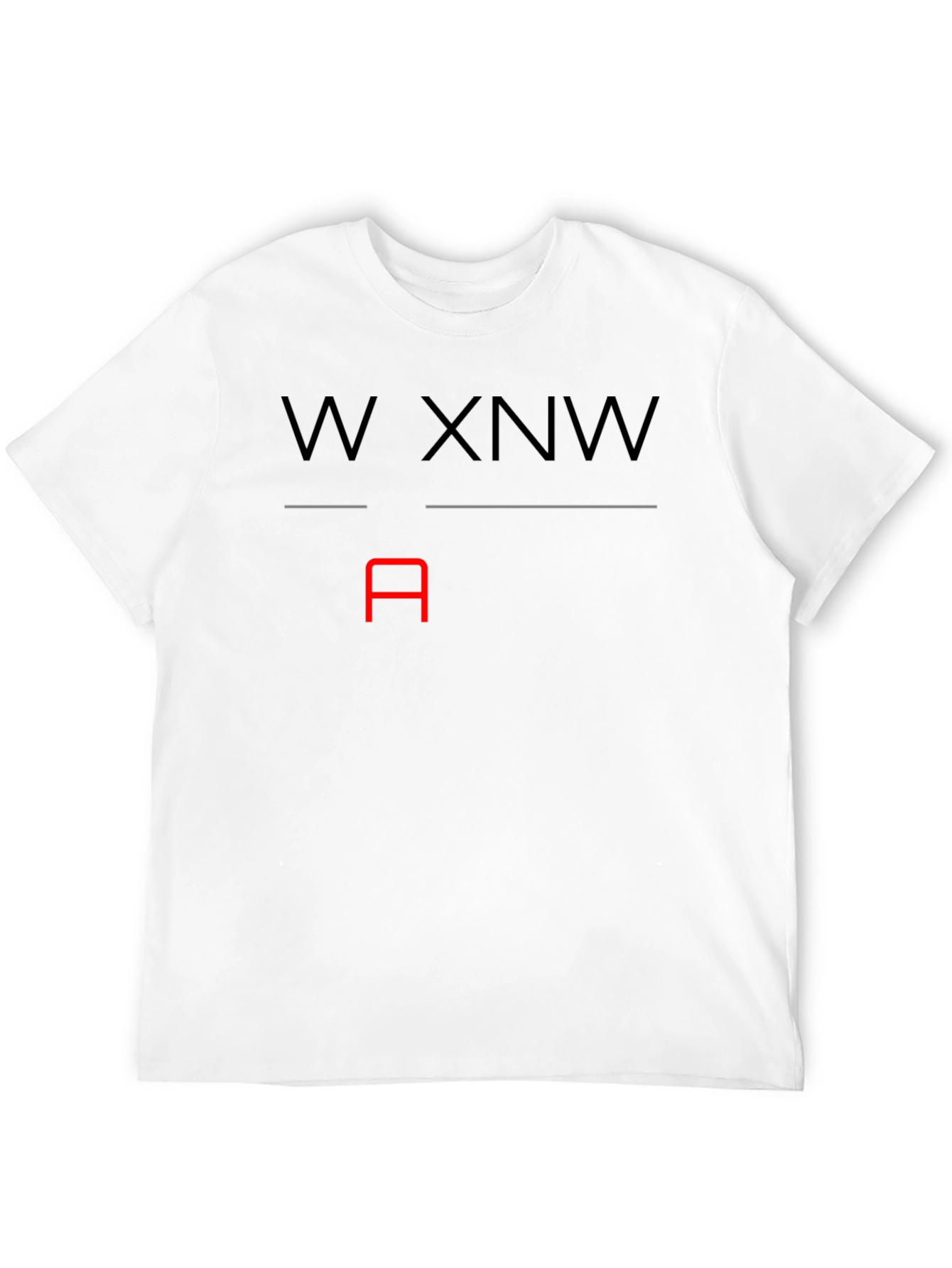 W XNW A Graphic T-Shirt - Black