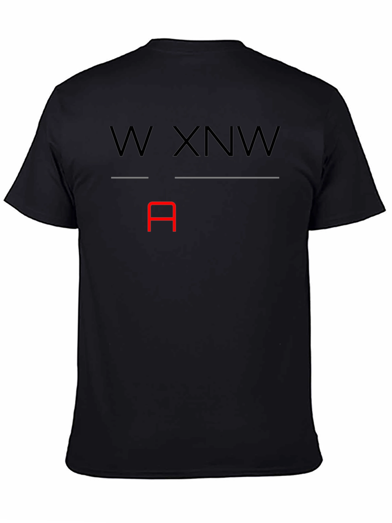 W XNW A Graphic T-Shirt - Black