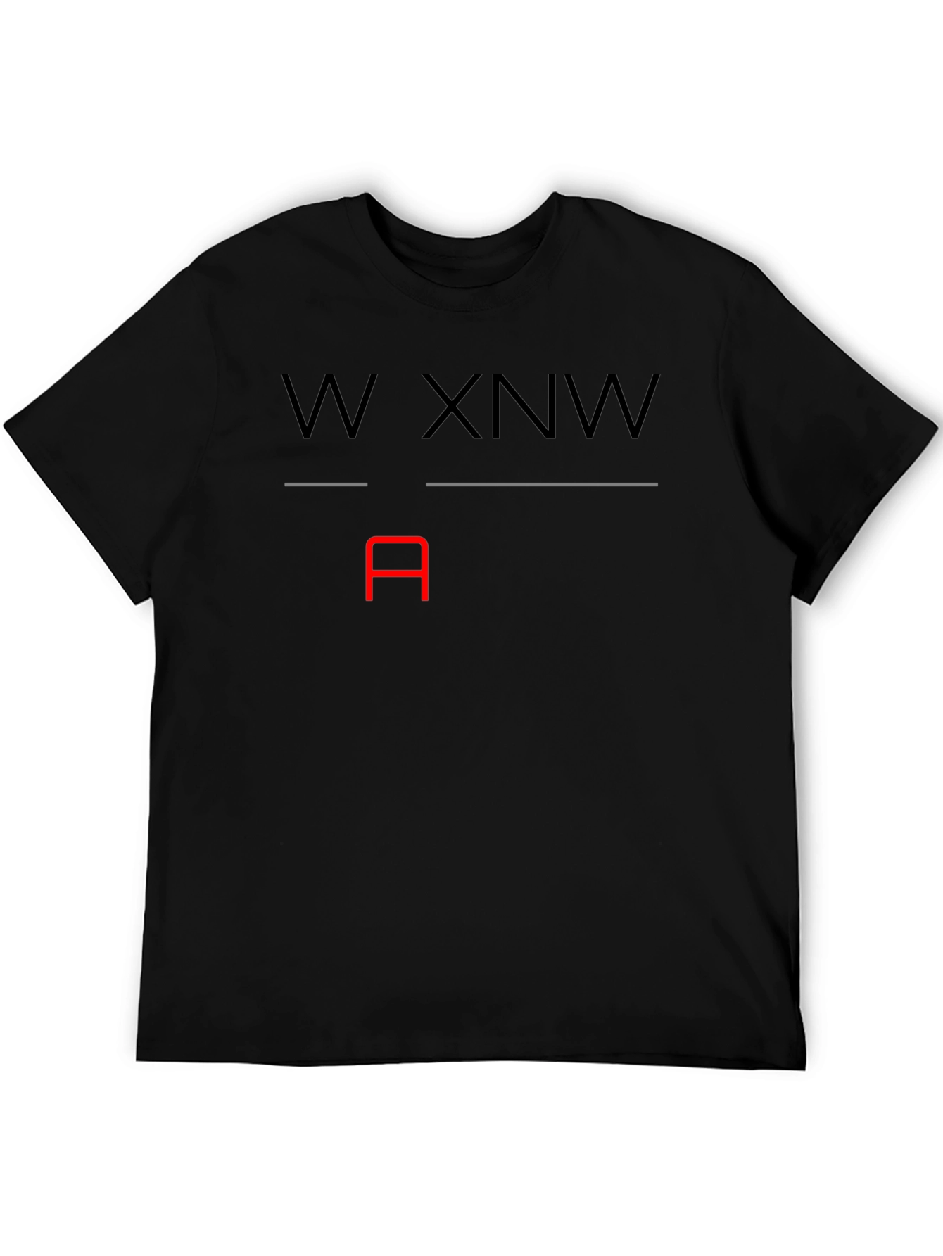 W XNW A Graphic T-Shirt - Black