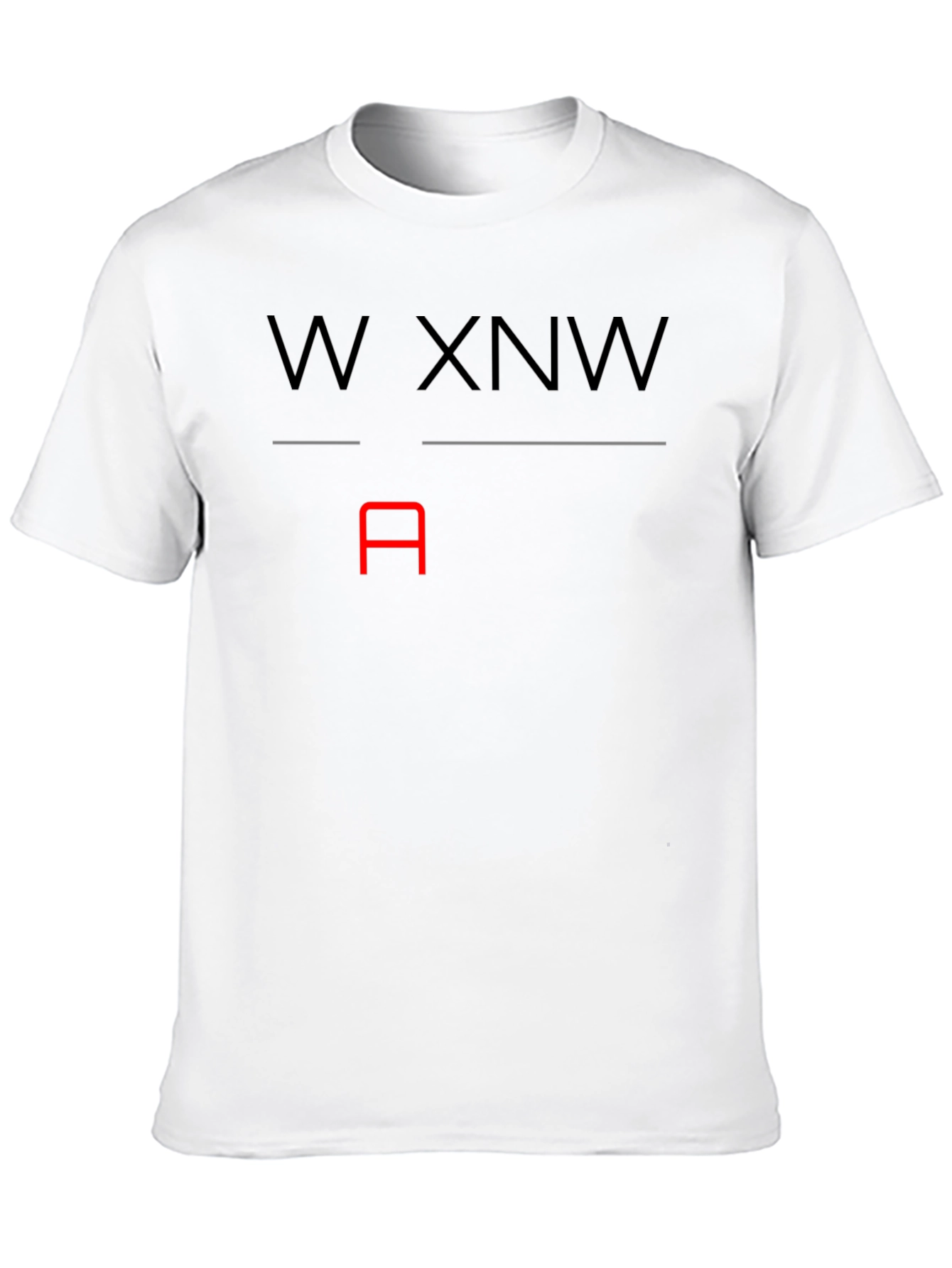 W XNW A Graphic T-Shirt - Black