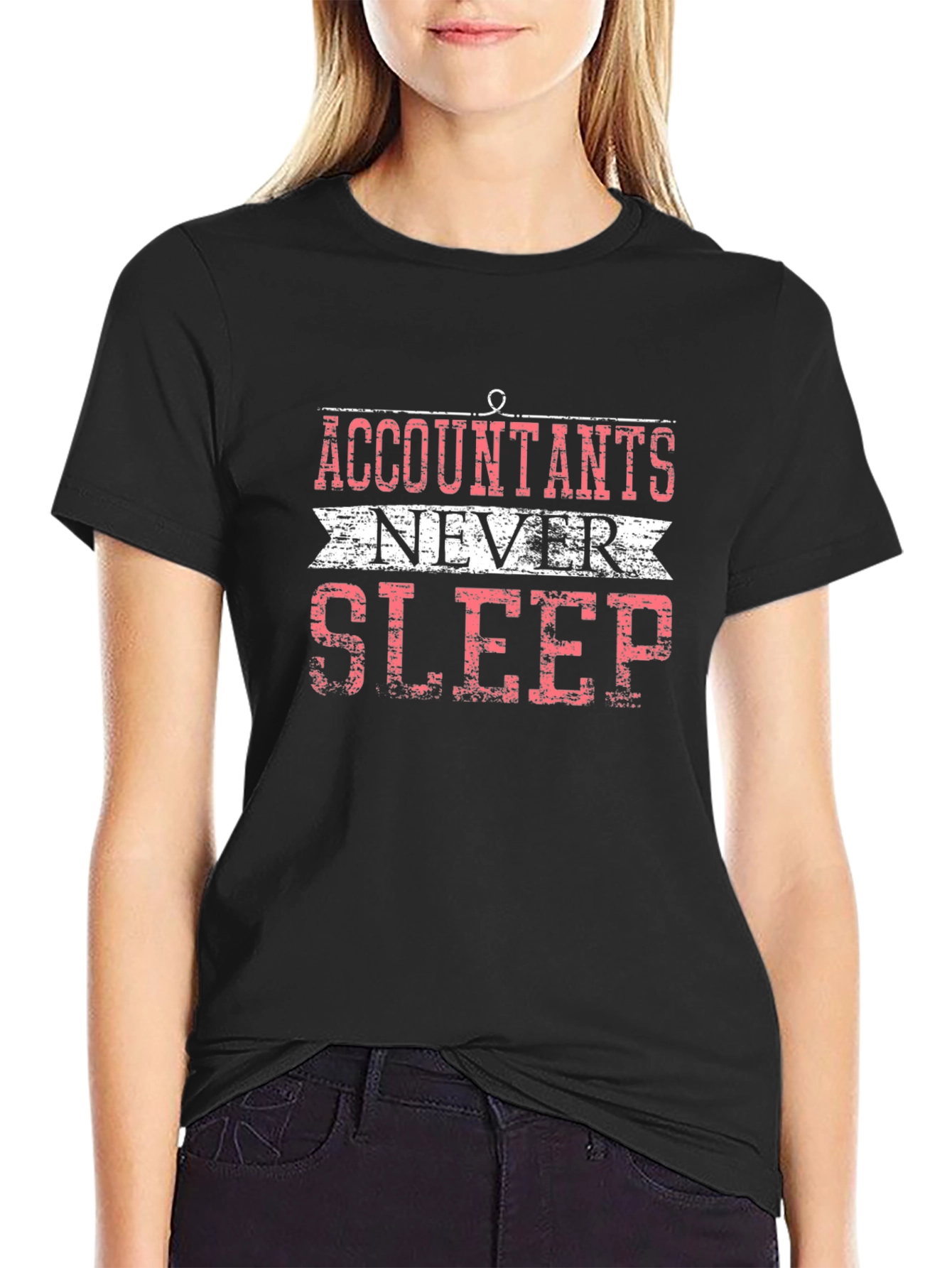 Accountants Never Sleep Graphic T-Shirt
