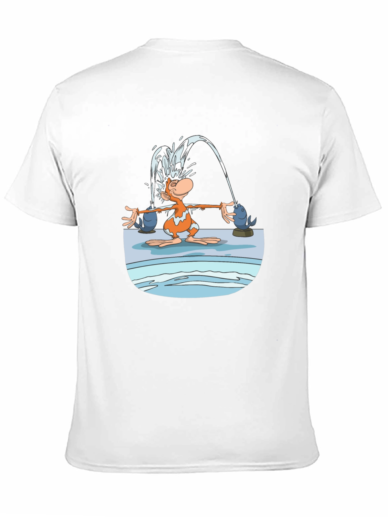 Fun Cartoon Monkey Graphic T-Shirt