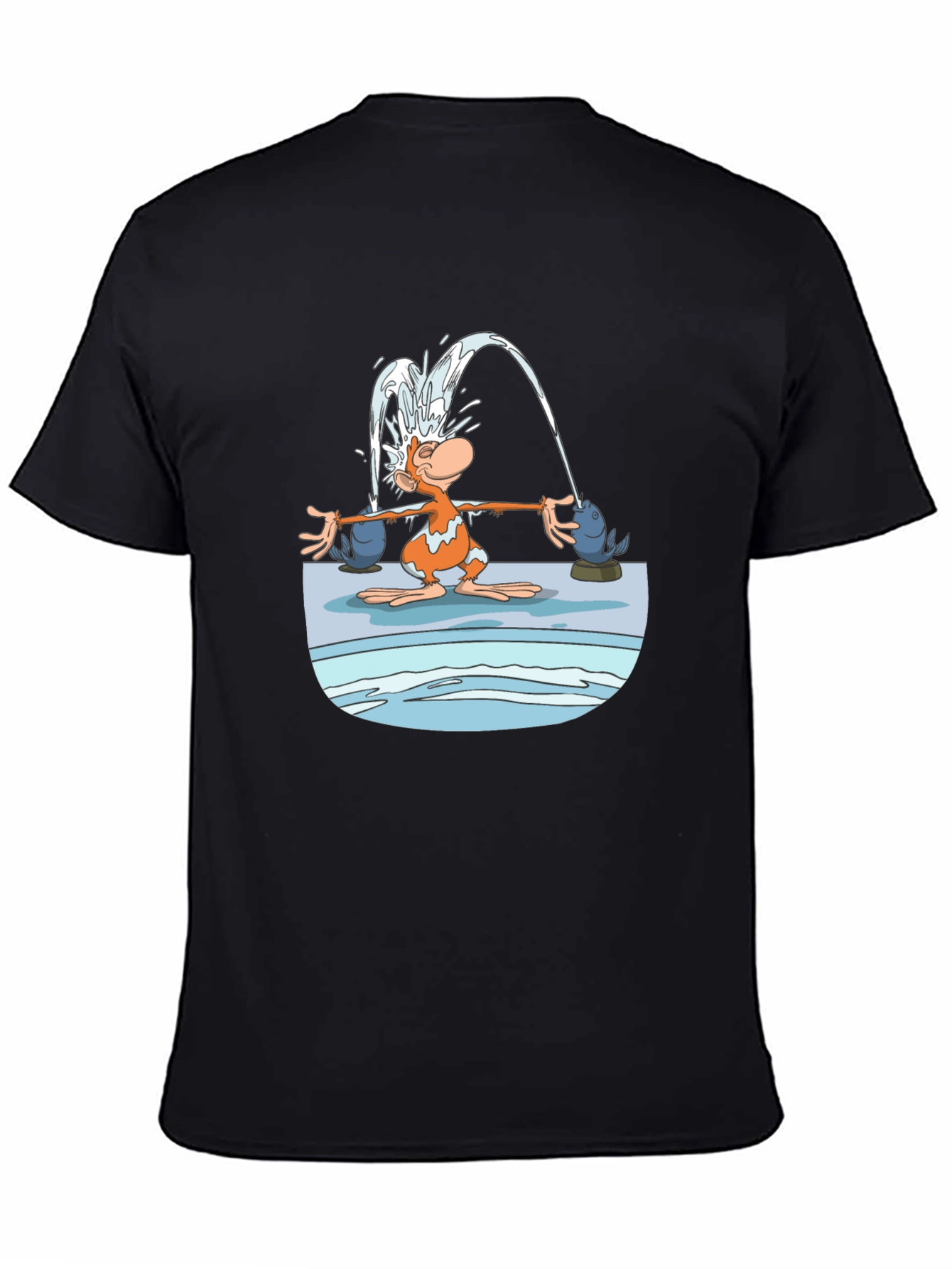 Fun Cartoon Monkey Graphic T-Shirt