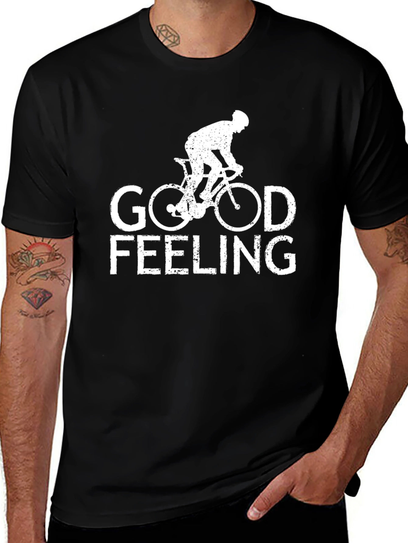 Good Feeling Cycling Graphic T-Shirt