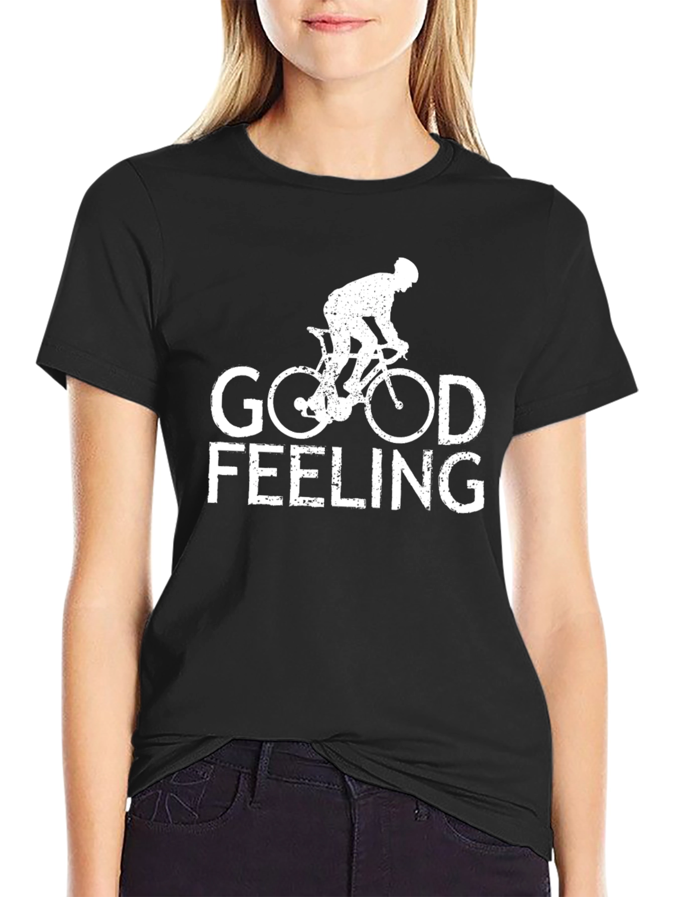 Good Feeling Cycling Graphic T-Shirt