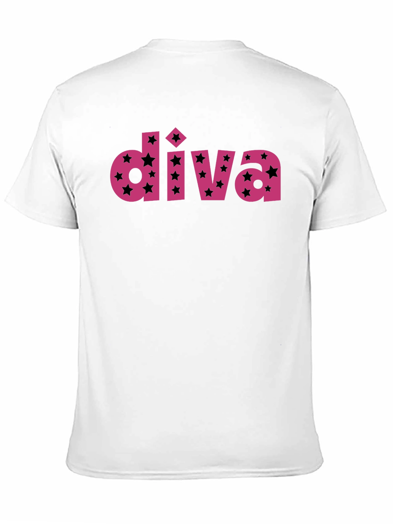 Diva Star Graphic Print Black Tee
