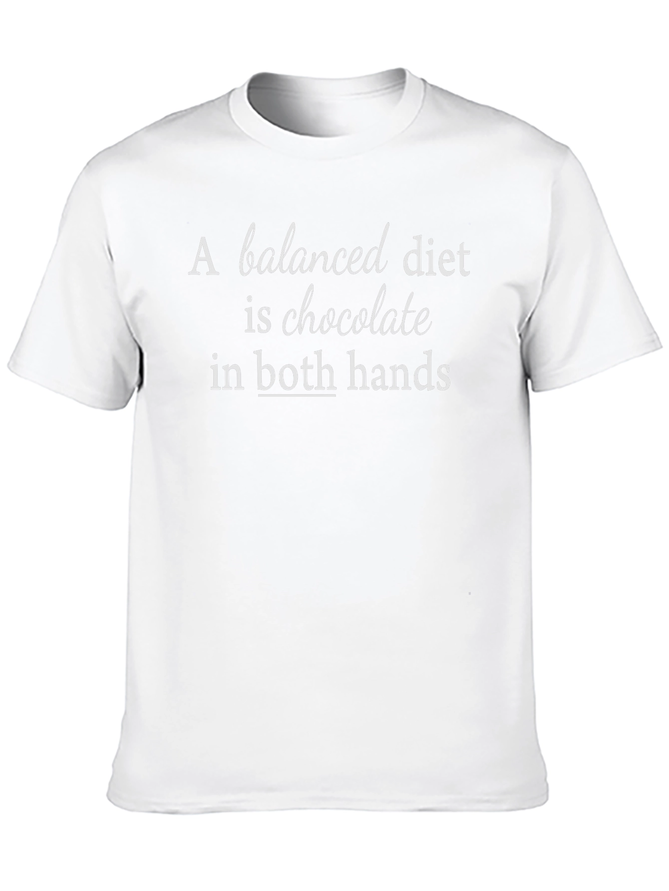Chocolate Diet Funny Black T-Shirt