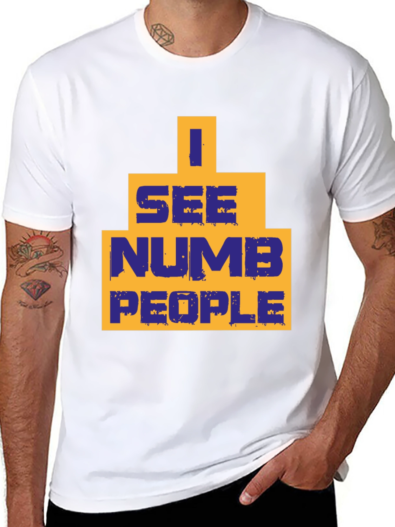 I See Numb People T-Shirt - Graphic Tee