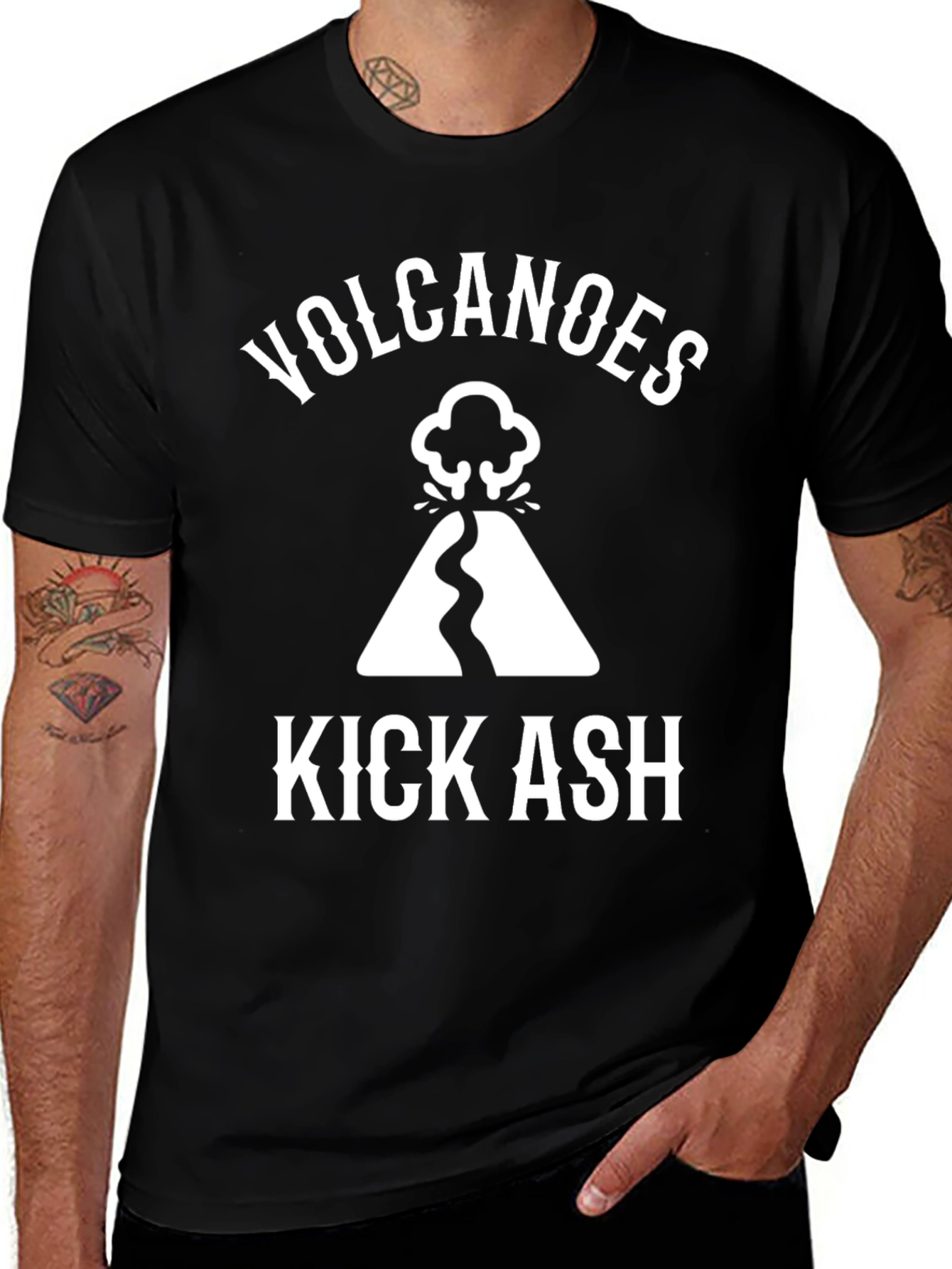 Volcanoes Kick Ash Graphic Tee