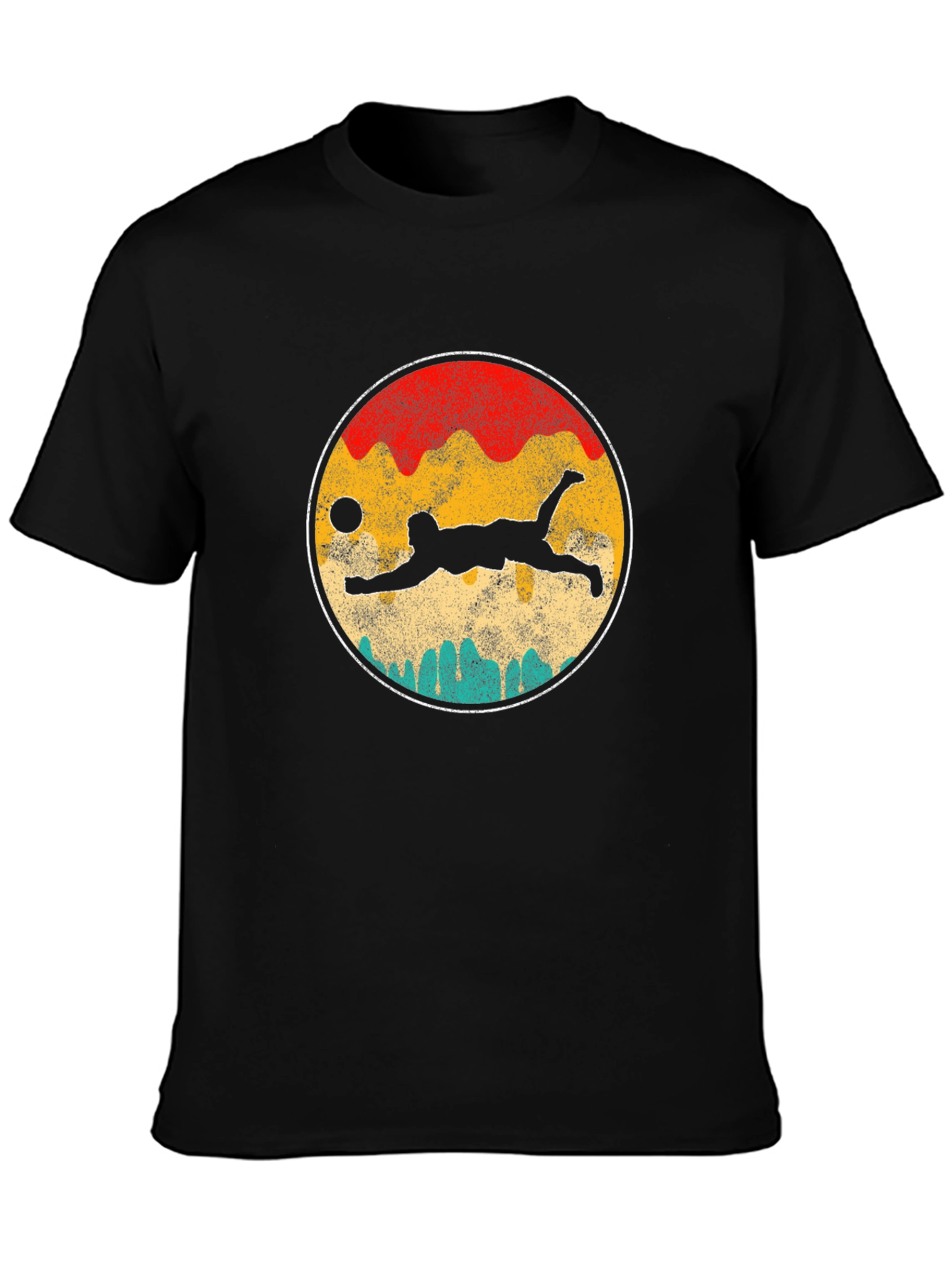 Volleyball Sunset Graphic T-Shirt