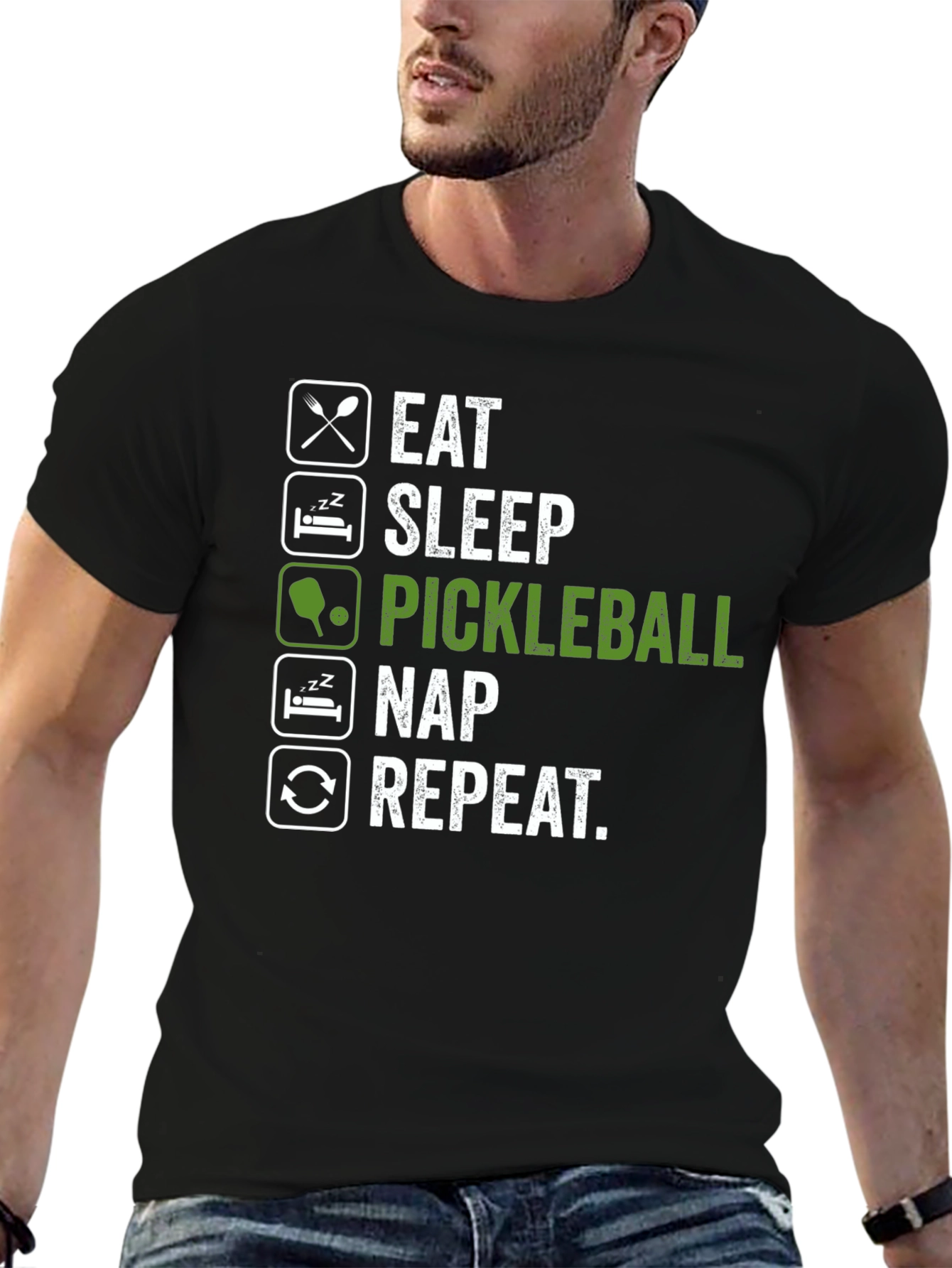 Eat Sleep Pickleball Nap Repeat T-Shirt