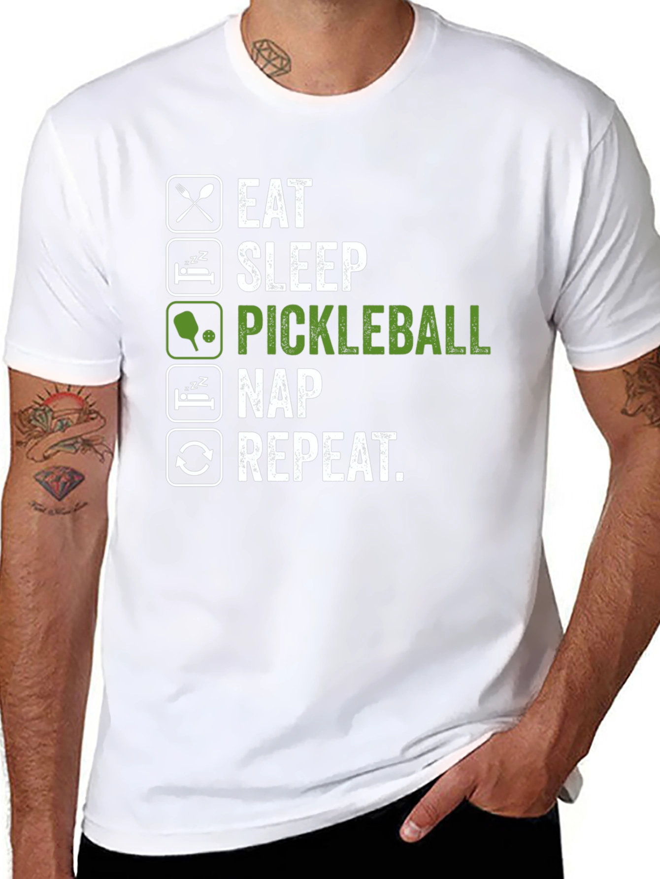 Eat Sleep Pickleball Nap Repeat T-Shirt