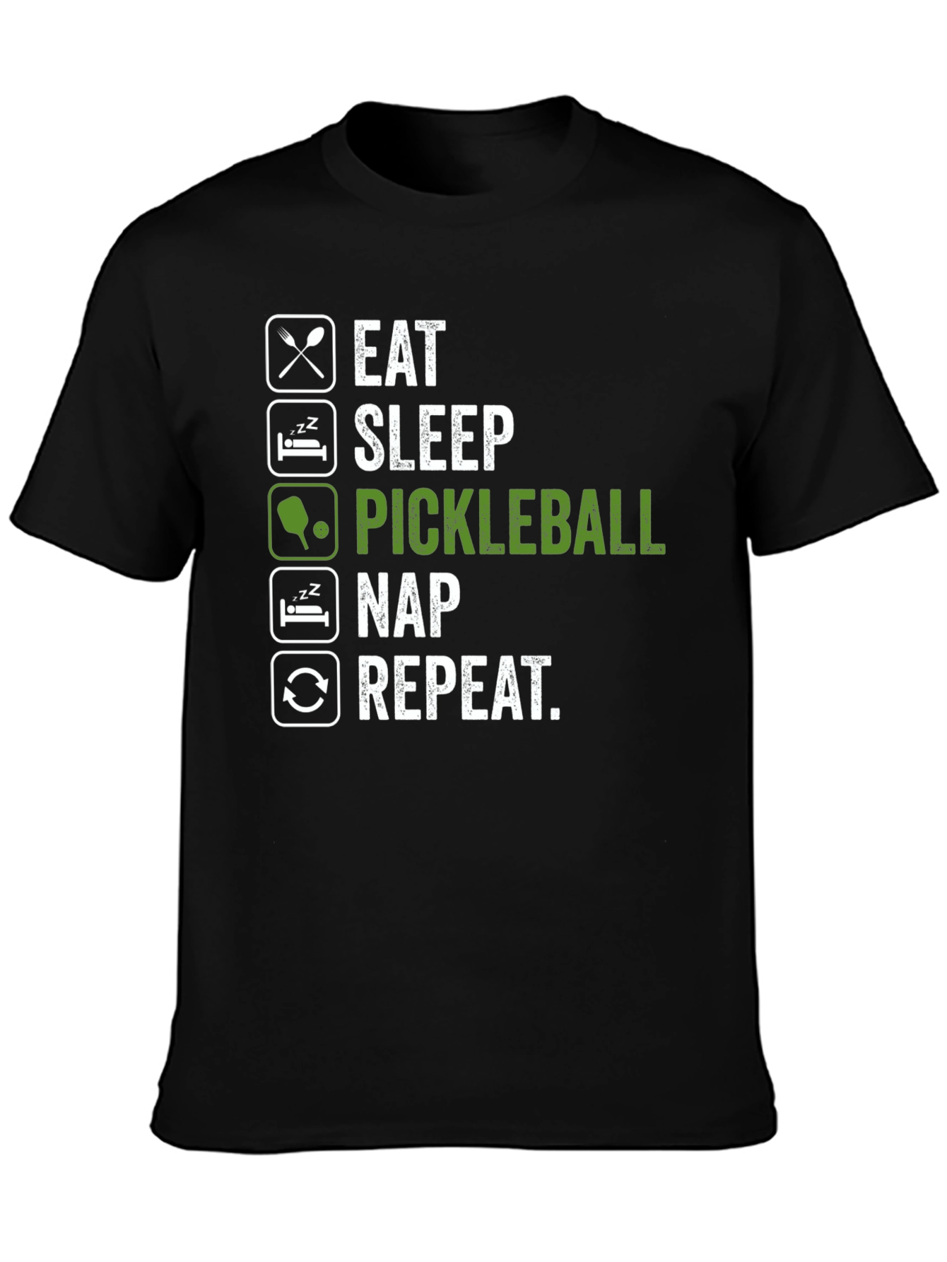 Eat Sleep Pickleball Nap Repeat T-Shirt