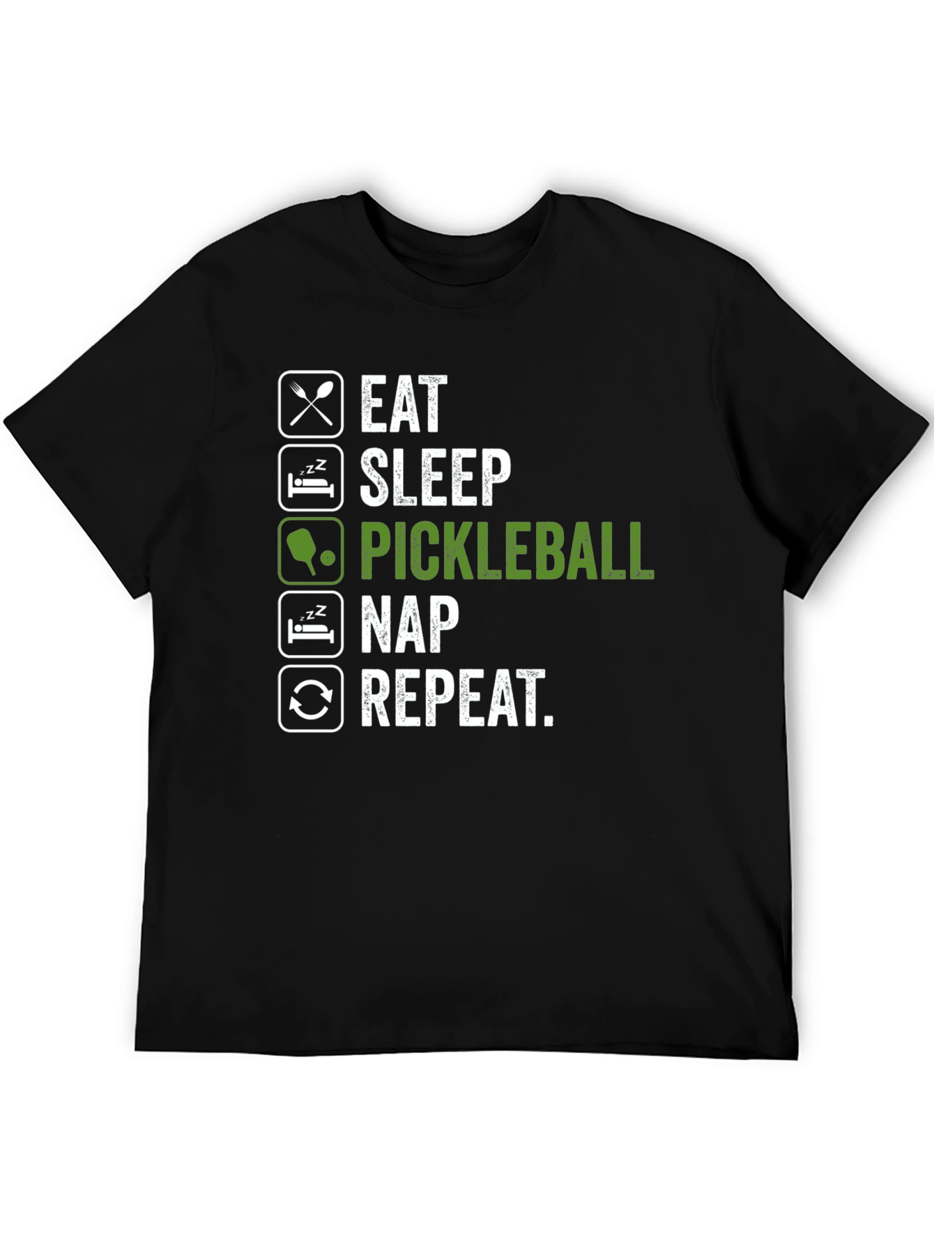 Eat Sleep Pickleball Nap Repeat T-Shirt
