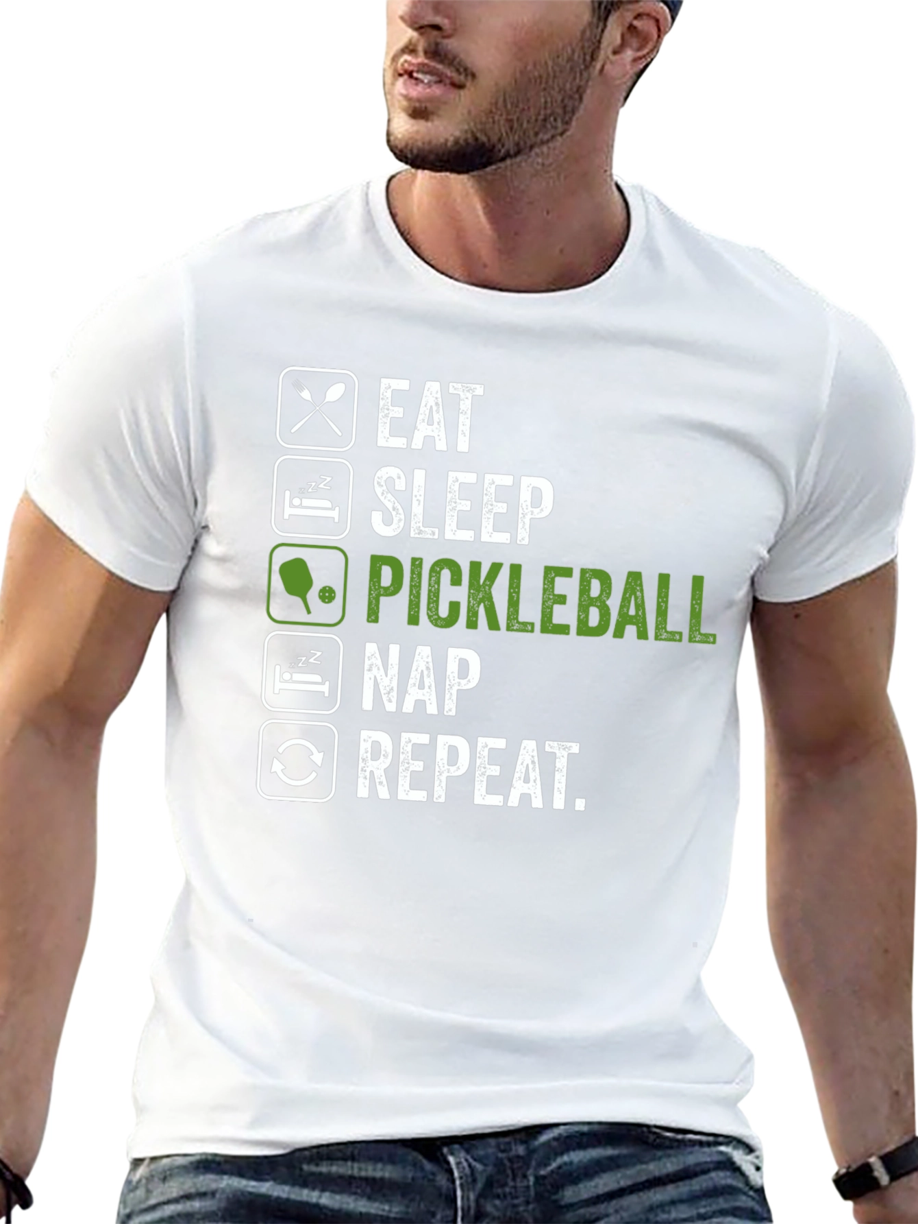 Eat Sleep Pickleball Nap Repeat T-Shirt
