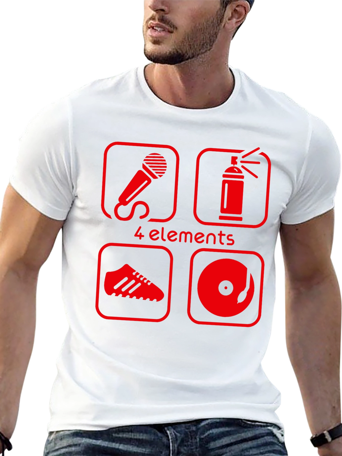 4 Elements Hip Hop T-Shirt - Black