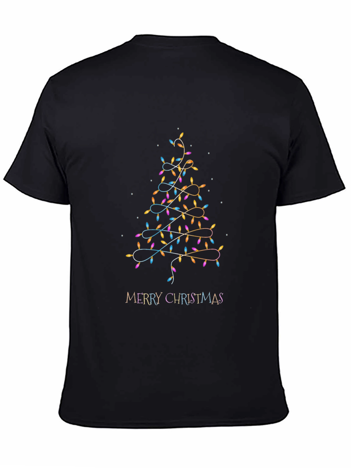 Festive Christmas Tree Lights Graphic Tee