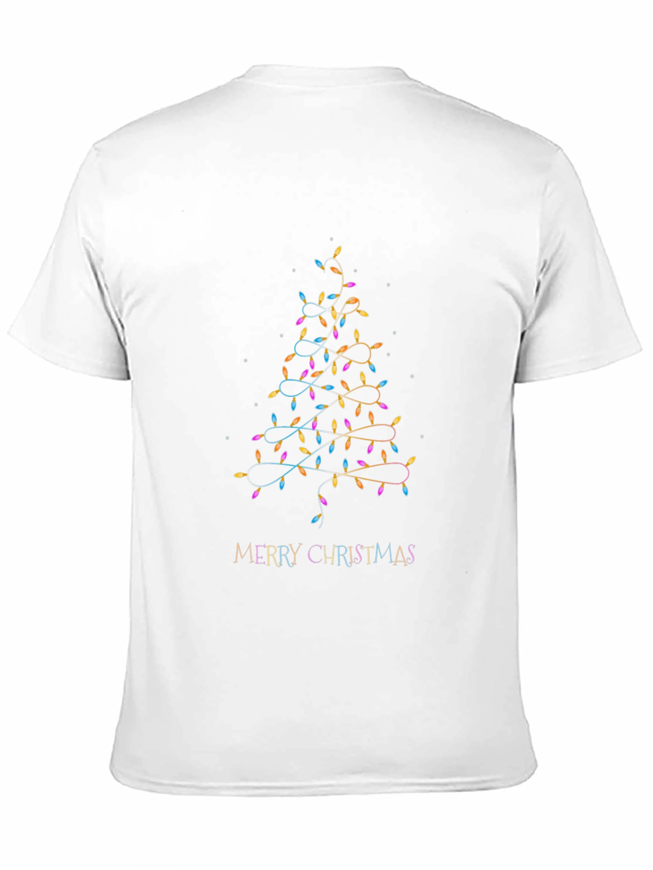 Festive Christmas Tree Lights Graphic Tee