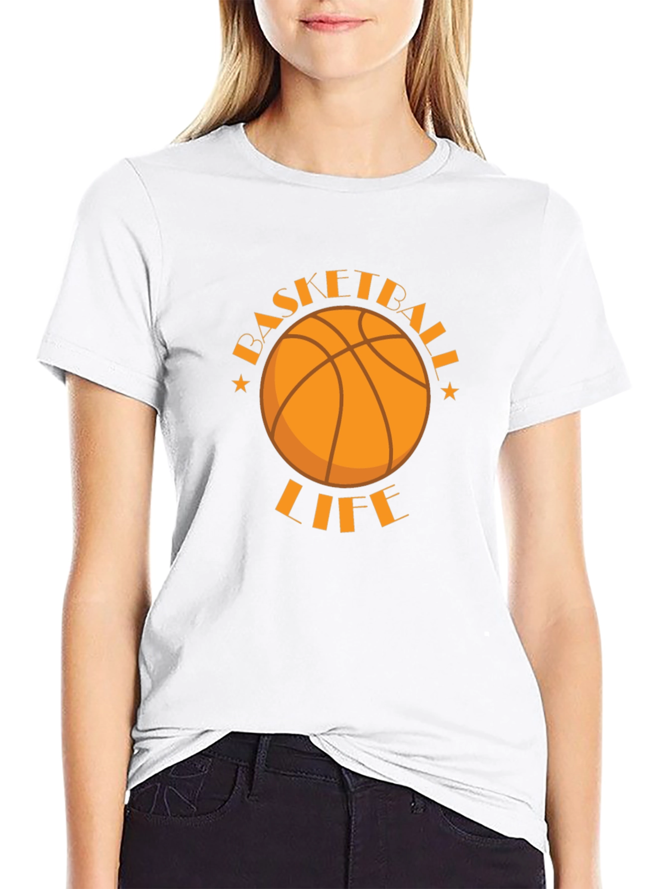 Basketball Life Graphic Tee - Sporty Style