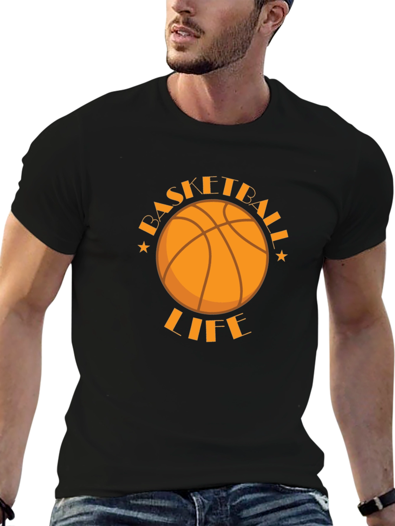 Basketball Life Graphic Tee - Sporty Style
