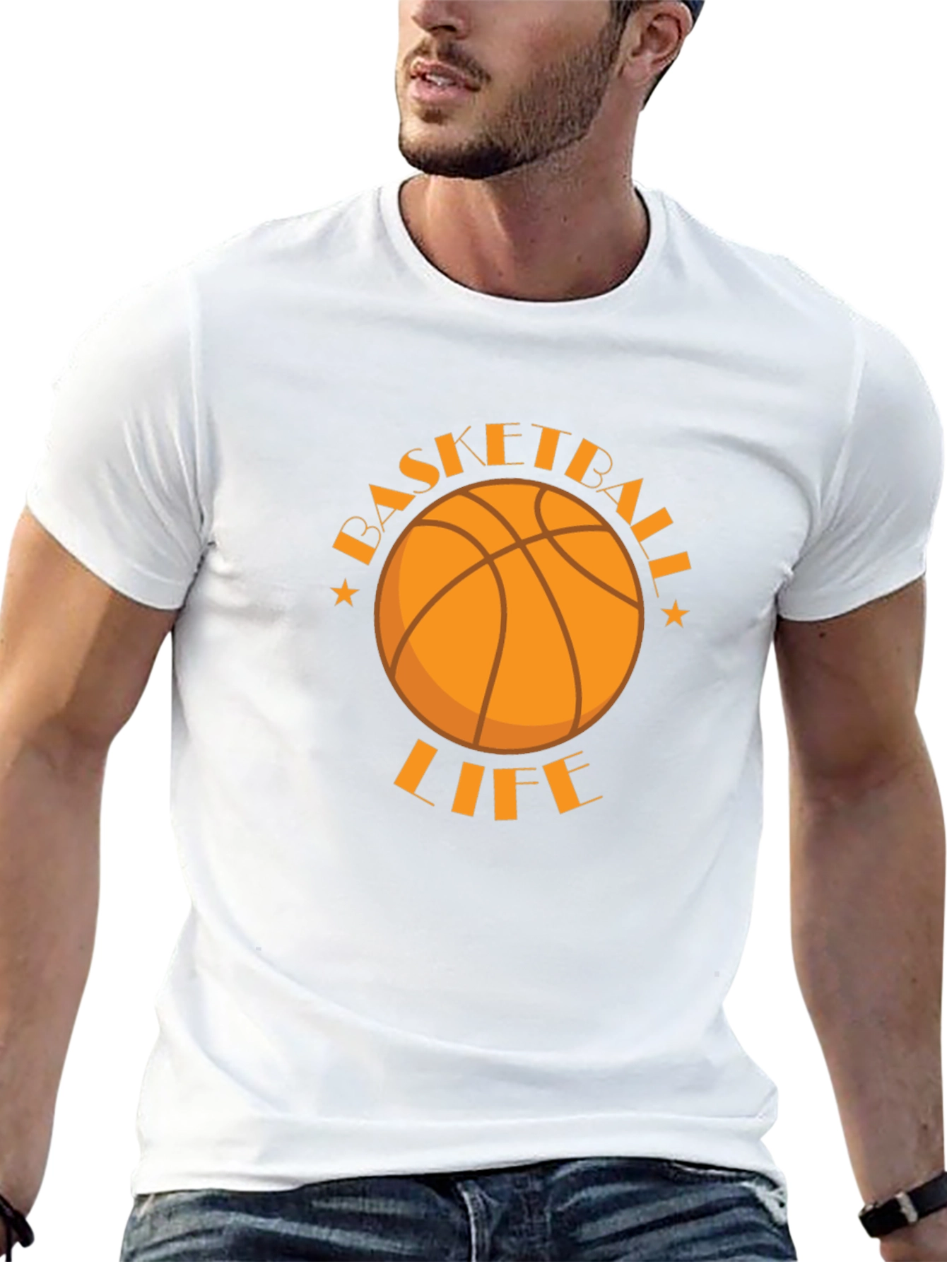 Basketball Life Graphic Tee - Sporty Style