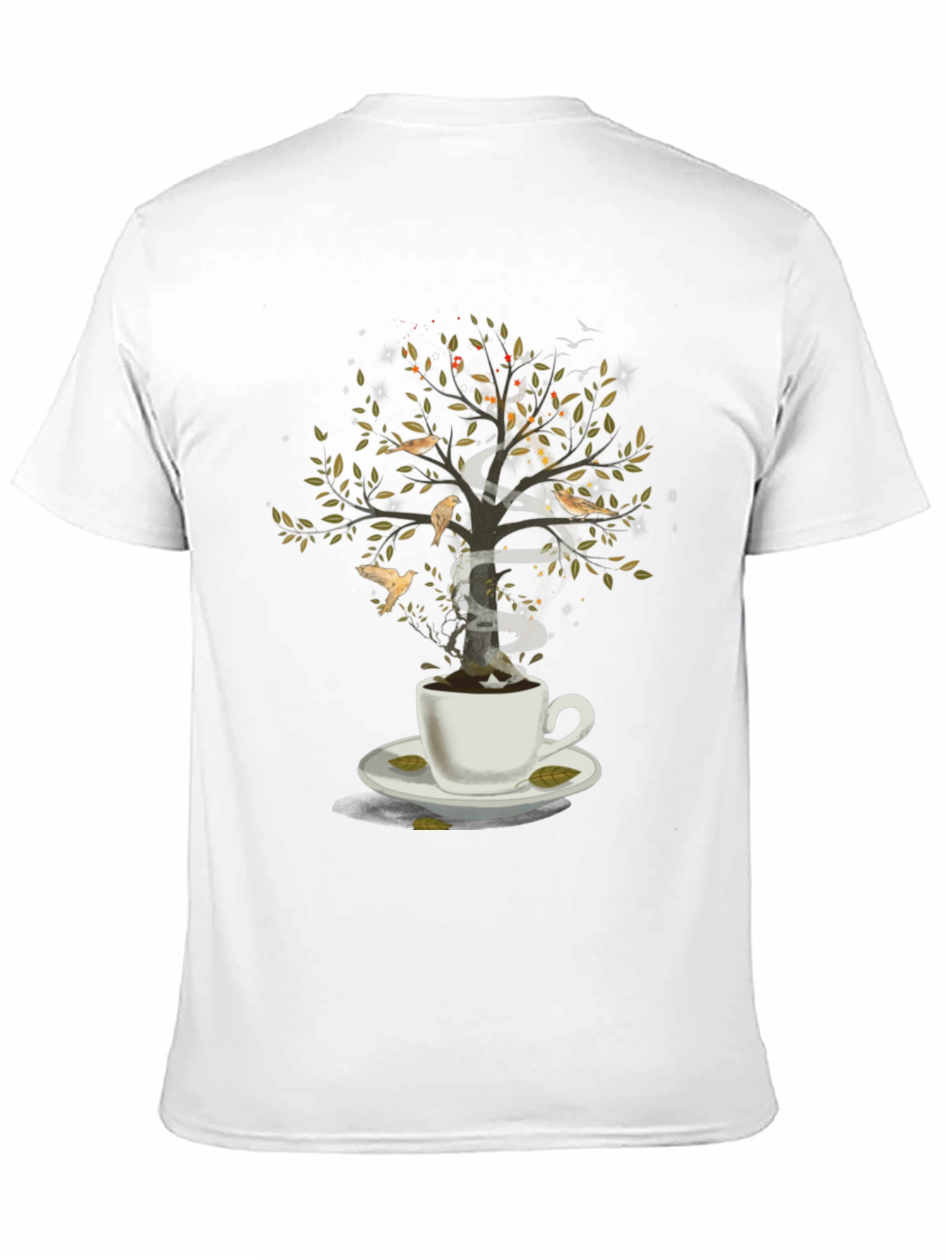 Coffee Cup Tree T-Shirt - Nature and Coffee Lovers