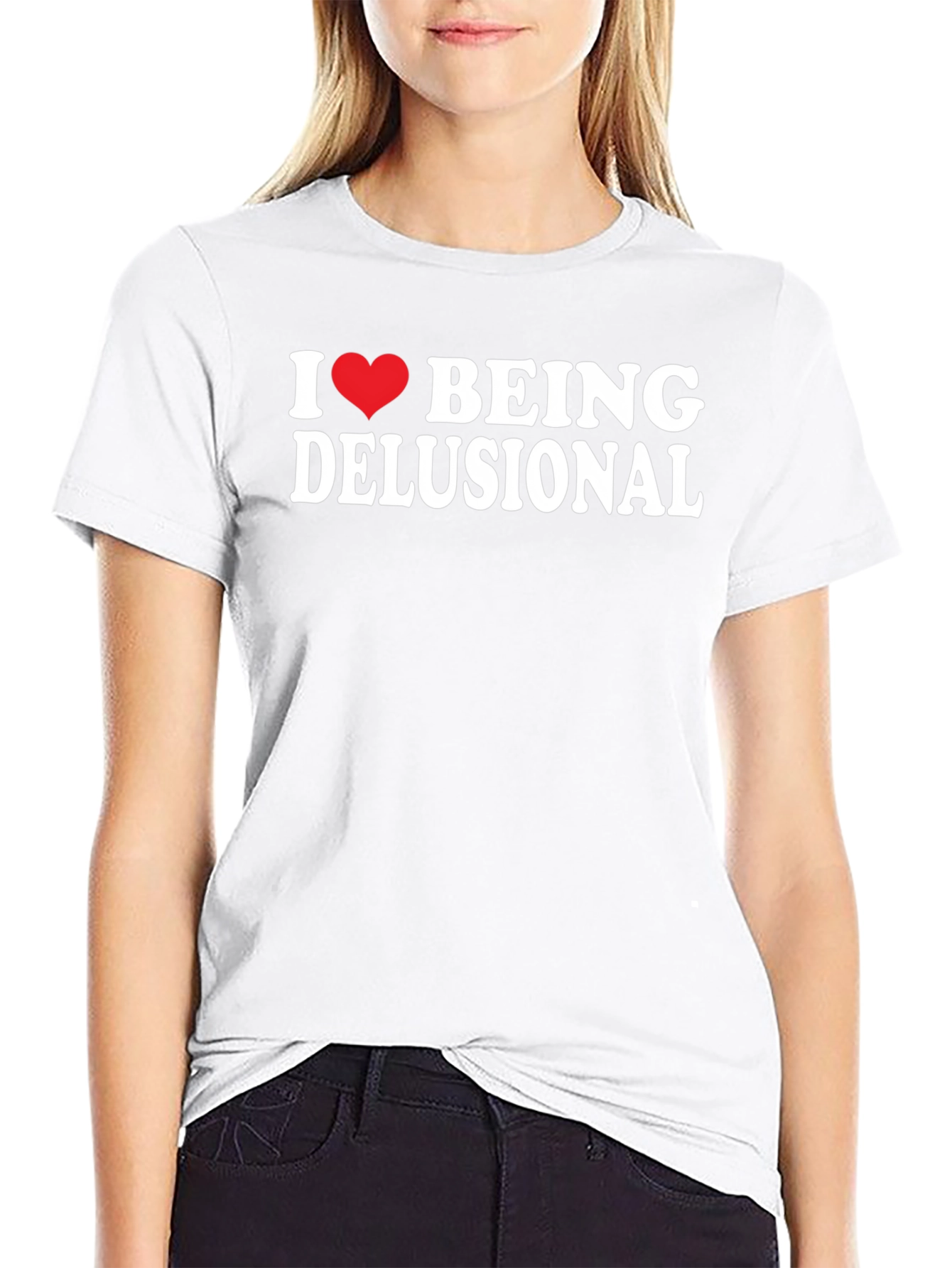 I Heart Being Delusional T-Shirt - Funny Sarcastic Tee