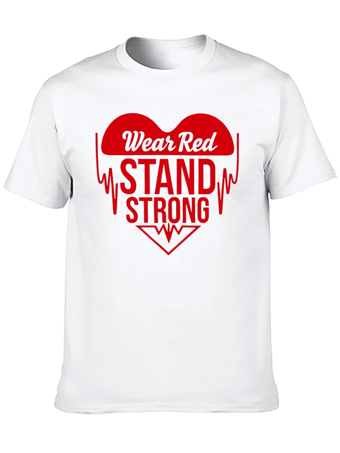 Wear Red Stand Strong T-Shirt: Heart Disease Awareness Tee