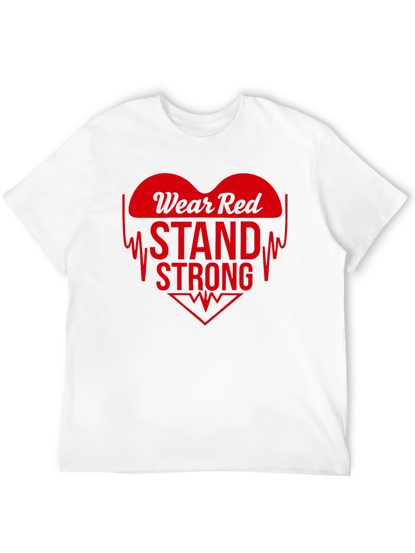 Wear Red Stand Strong T-Shirt: Heart Disease Awareness Tee