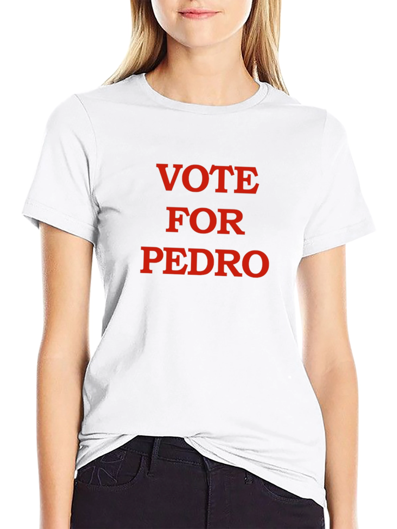 Vote For Pedro Black T-Shirt