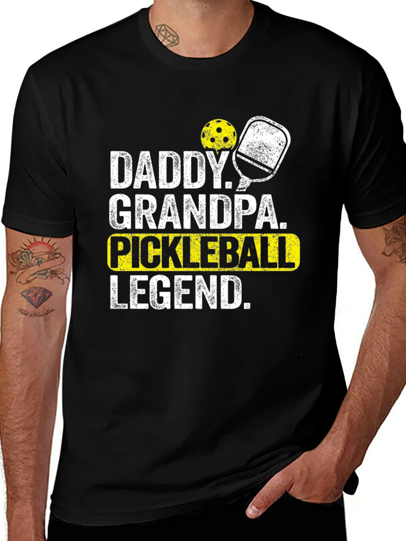 Daddy Grandpa Pickleball Legend T-Shirt