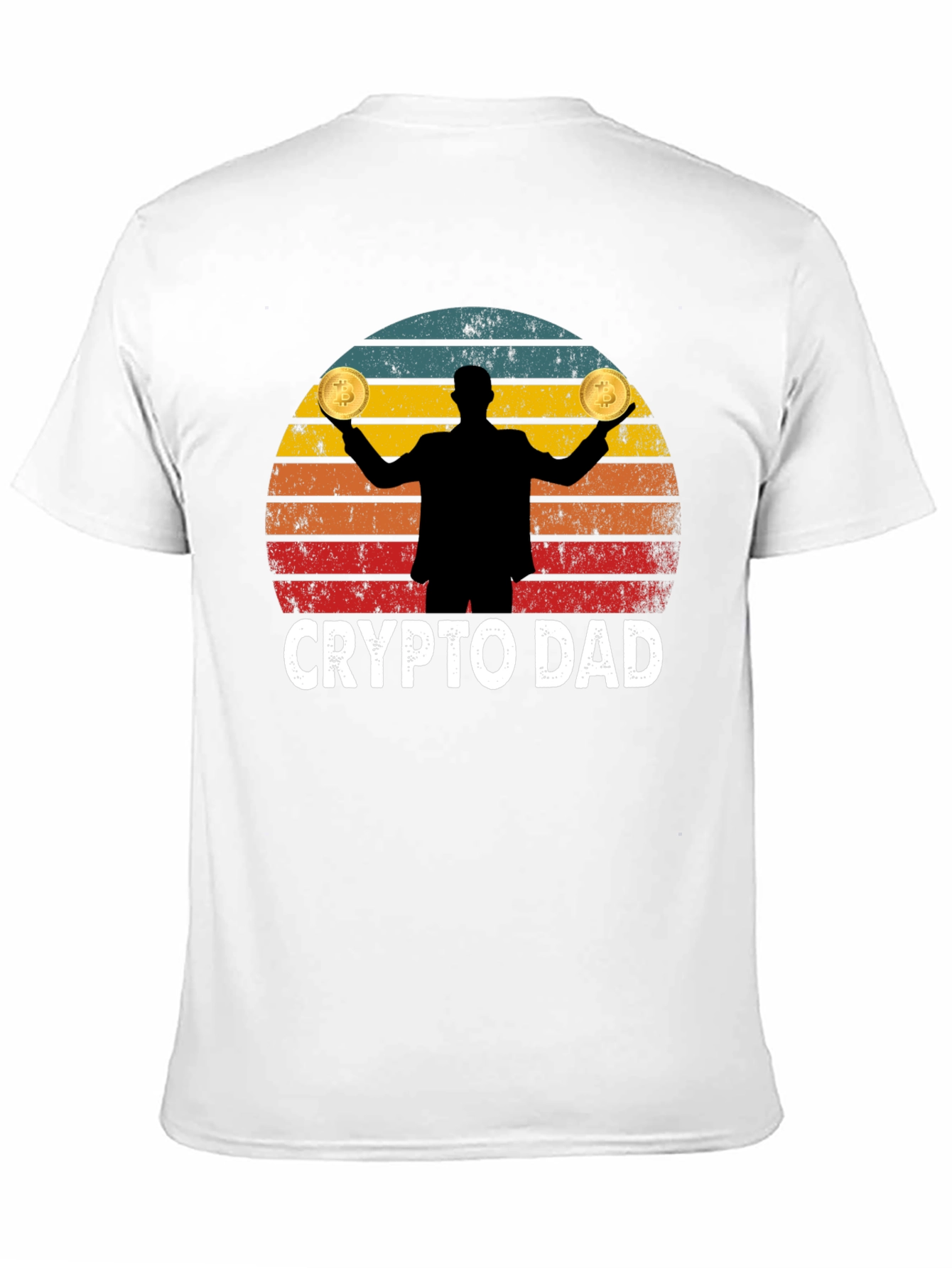 Crypto Dad Bitcoin Graphic T-Shirt