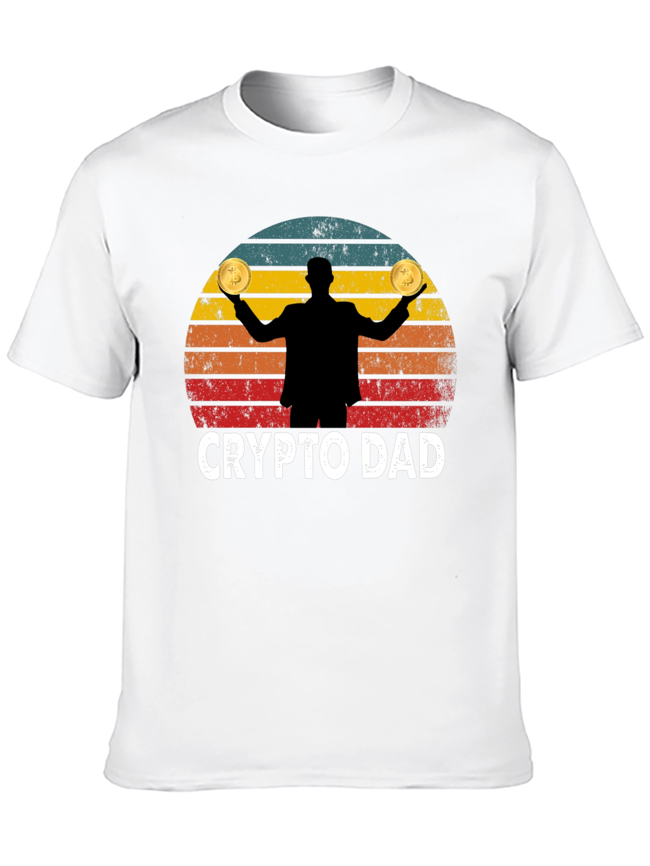 Crypto Dad Bitcoin Graphic T-Shirt