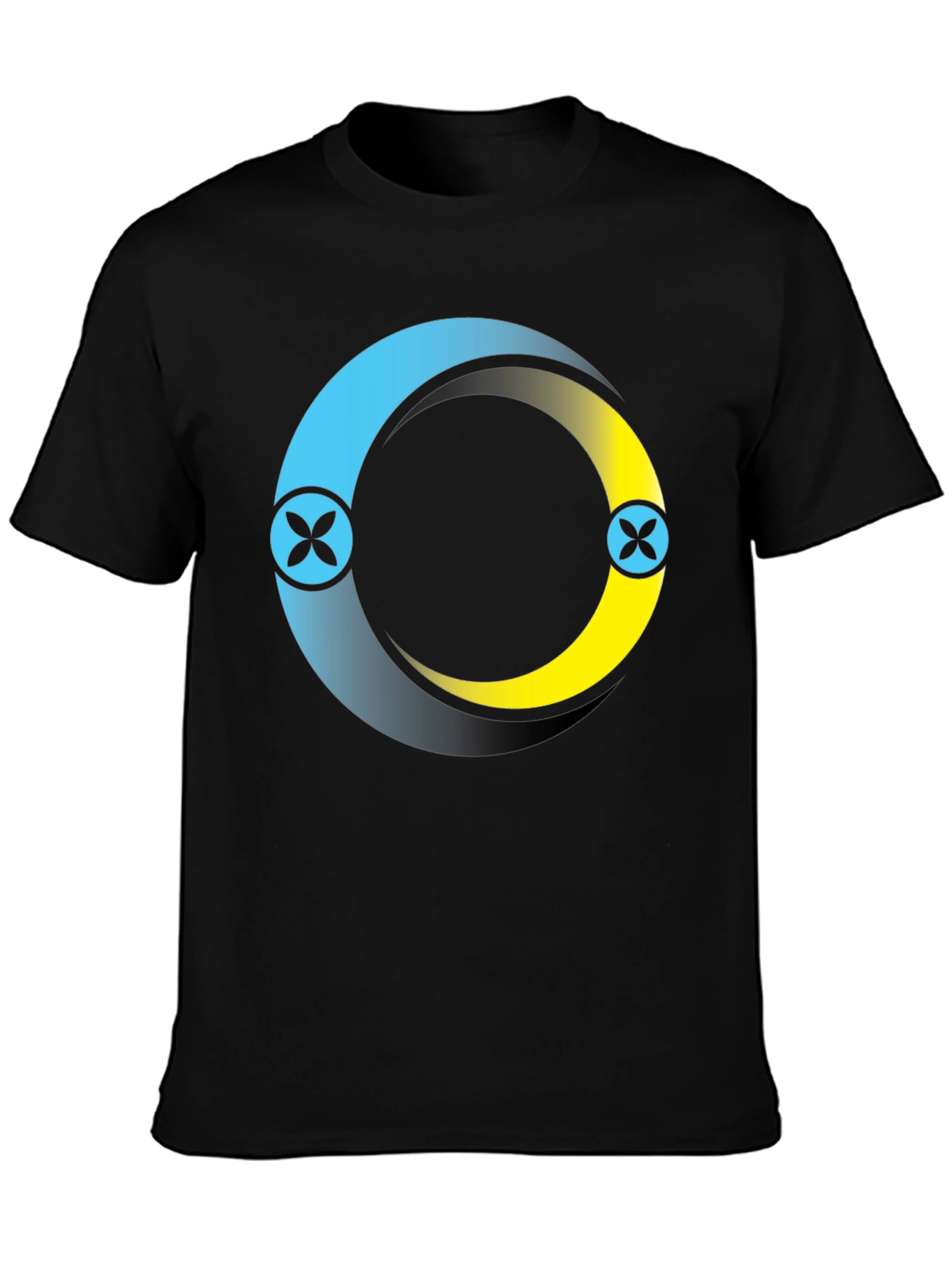Circle Logo Black T-Shirt: Modern Casual Style