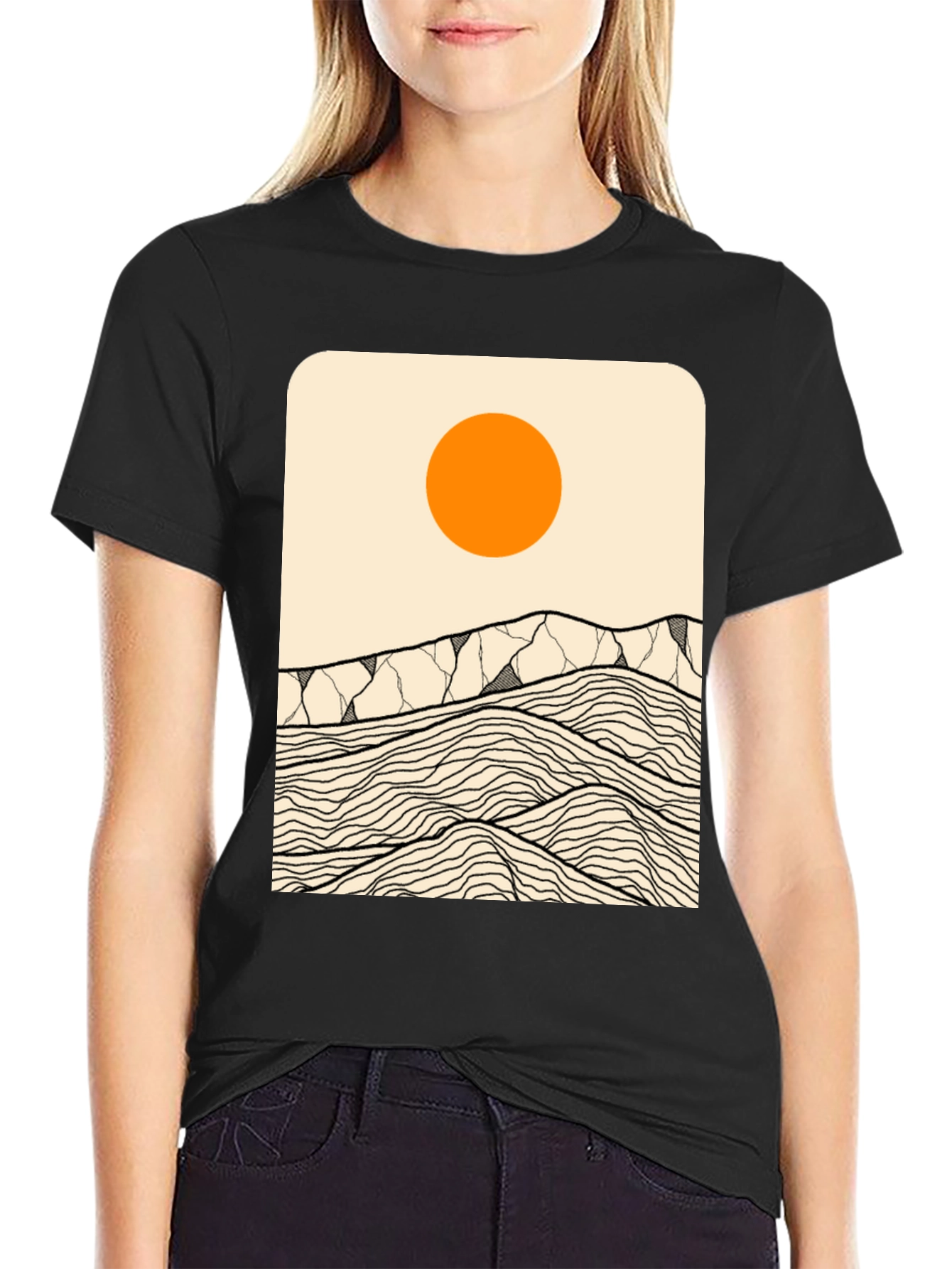 Abstract Mountainscape T-Shirt