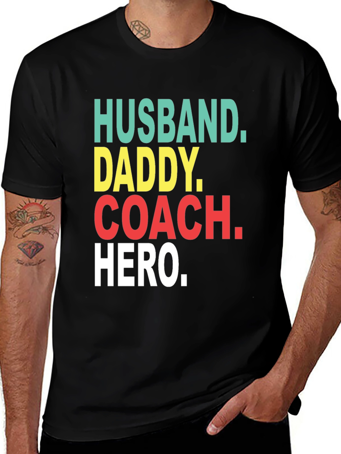 Husband Daddy Coach Hero T-Shirt