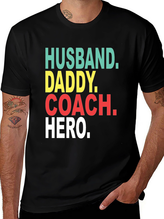 Husband Daddy Coach Hero T-Shirt