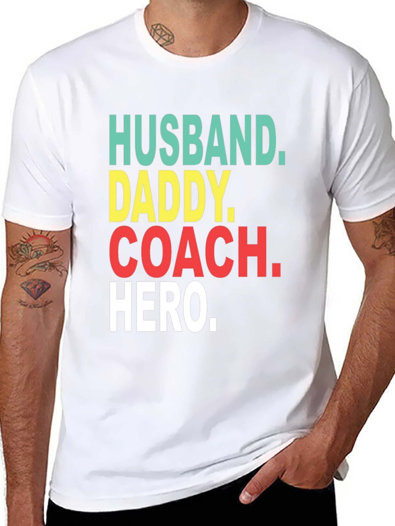 Husband Daddy Coach Hero T-Shirt