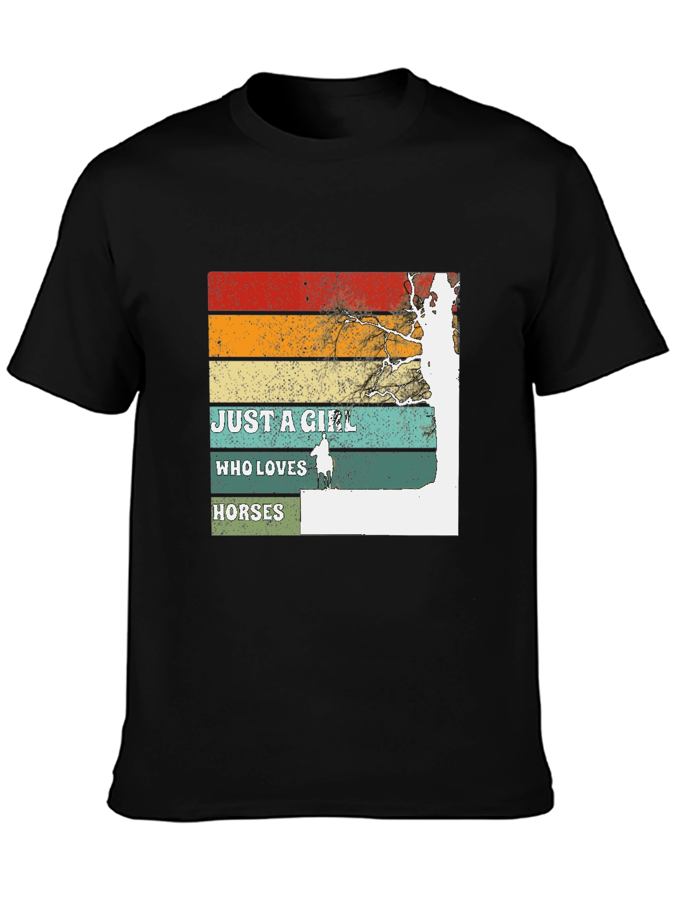 Just A Girl Who Loves Horses Graphic T-Shirt