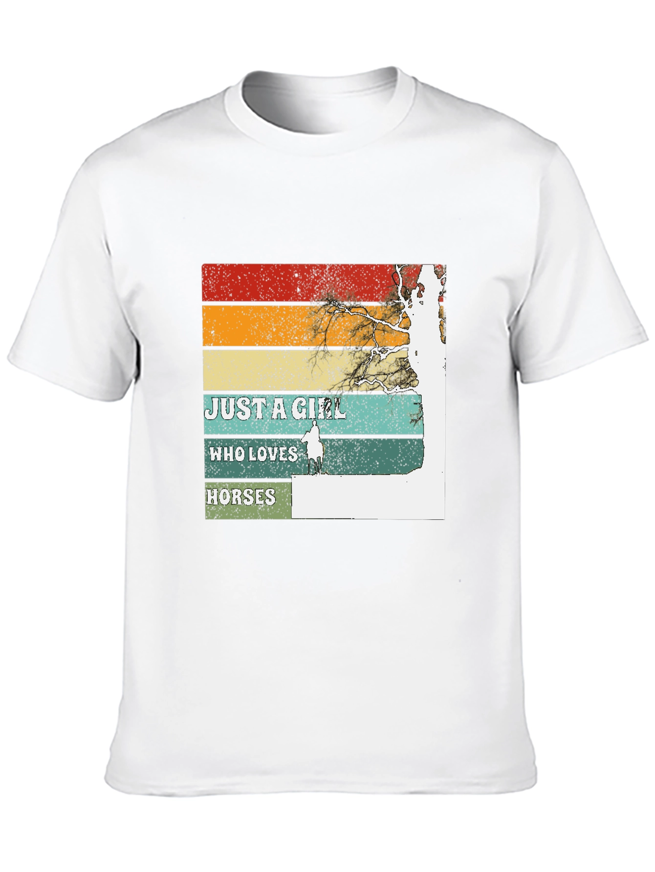 Just A Girl Who Loves Horses Graphic T-Shirt