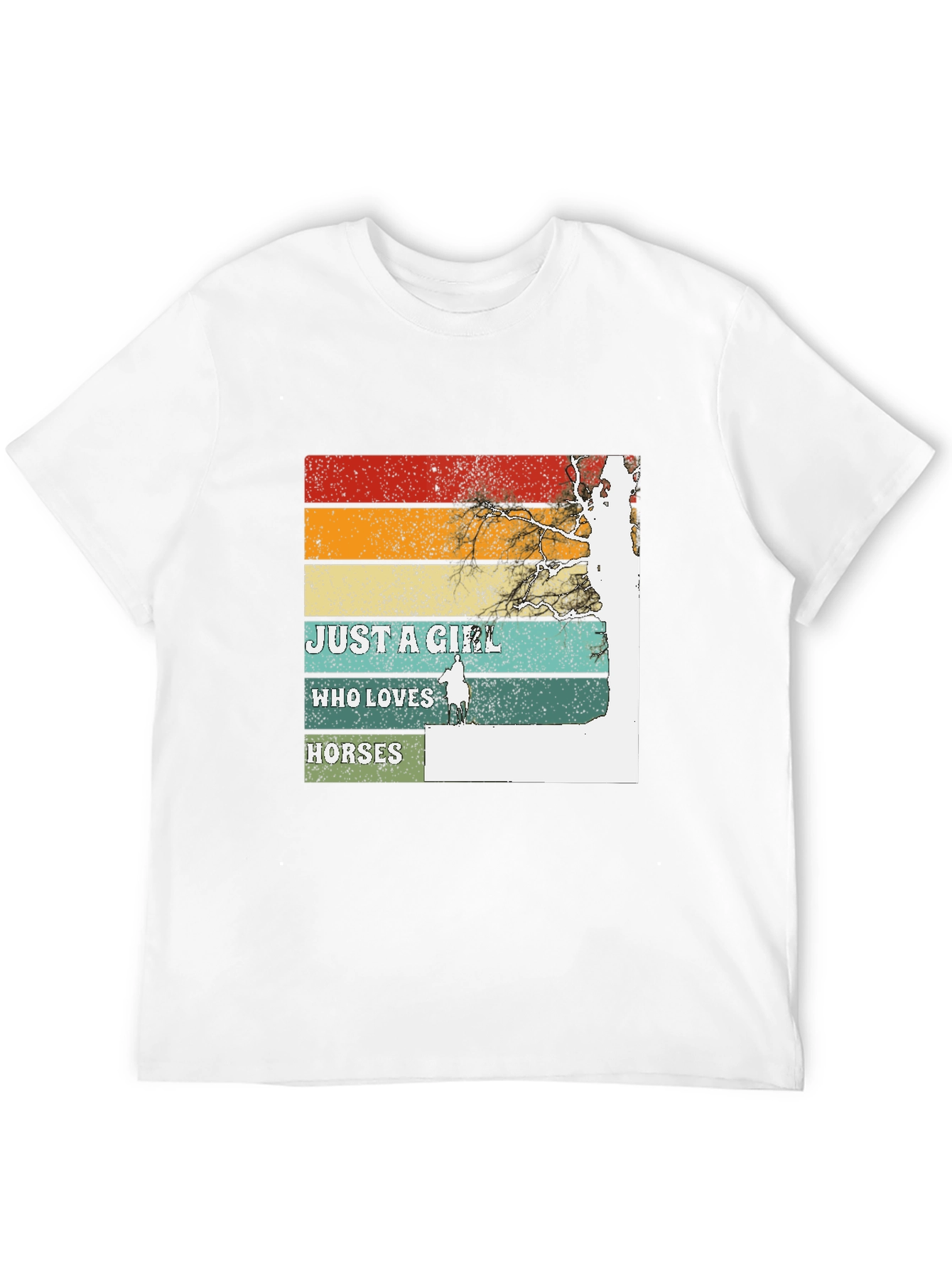 Just A Girl Who Loves Horses Graphic T-Shirt