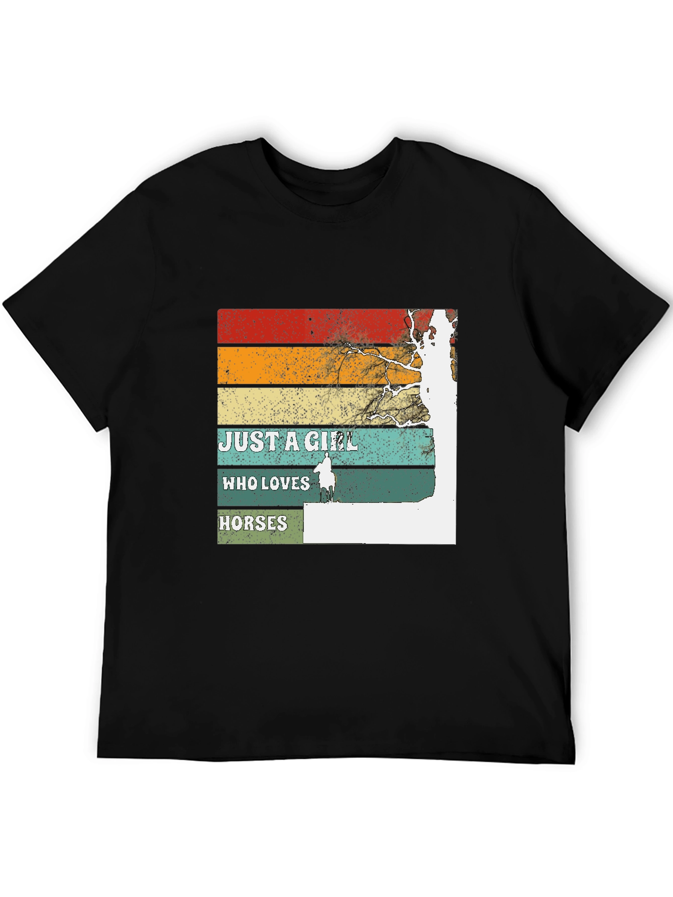 Just A Girl Who Loves Horses Graphic T-Shirt