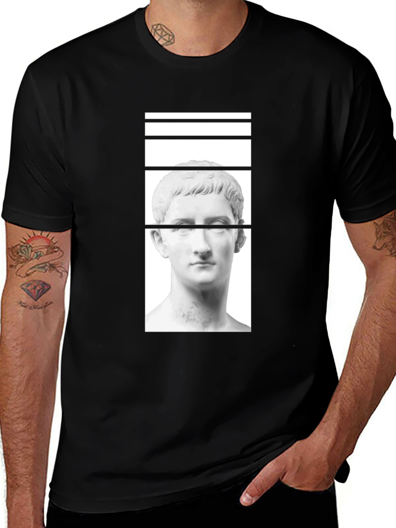 Modern Art Roman Bust Graphic Tee
