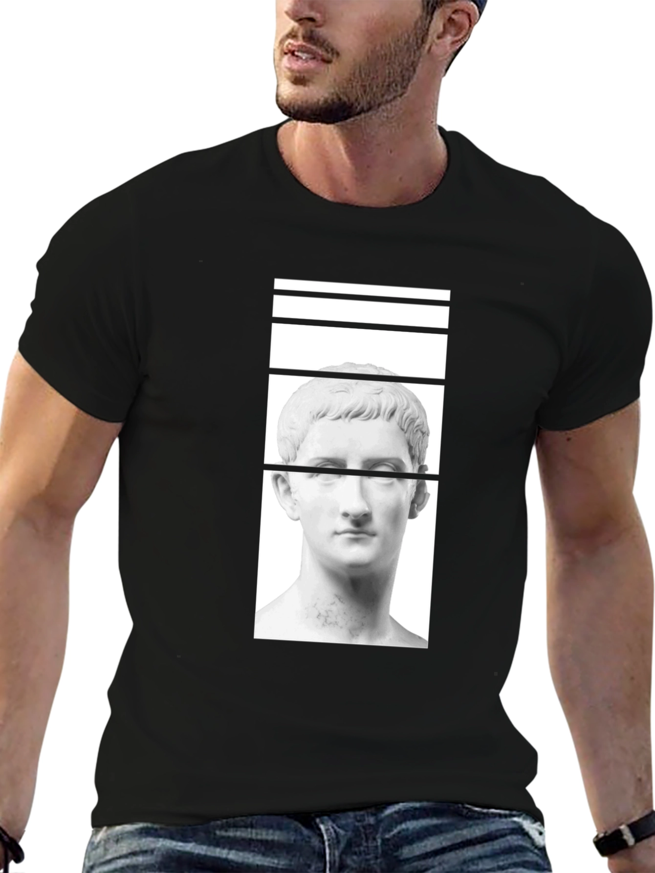 Modern Art Roman Bust Graphic Tee