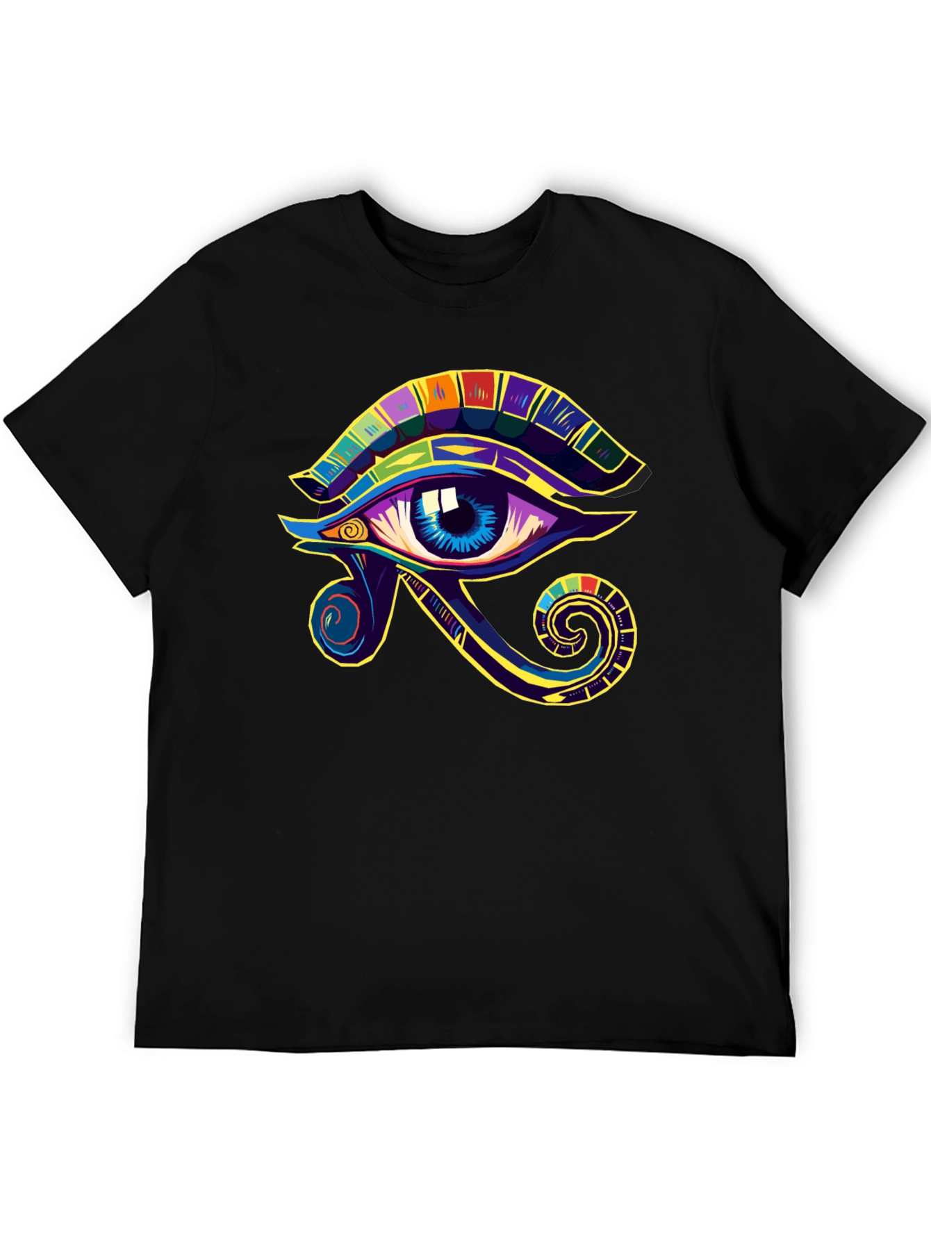 Eye of Ra Graphic Tee - Black Cotton Blend