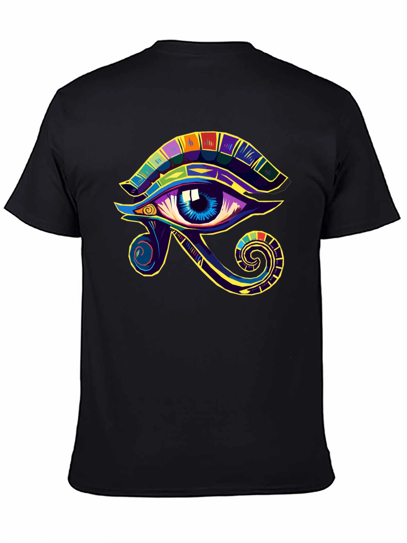 Eye of Ra Graphic Tee - Black Cotton Blend