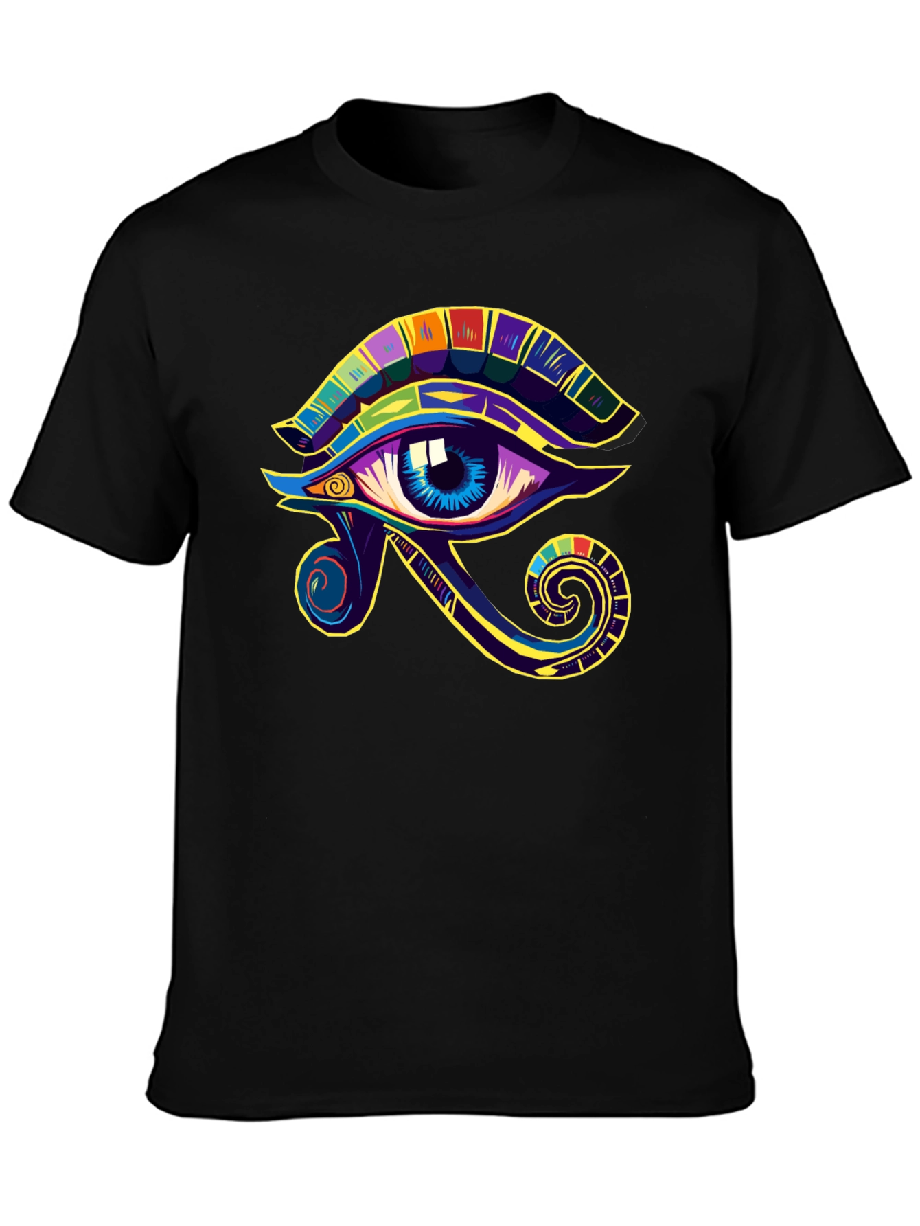 Eye of Ra Graphic Tee - Black Cotton Blend