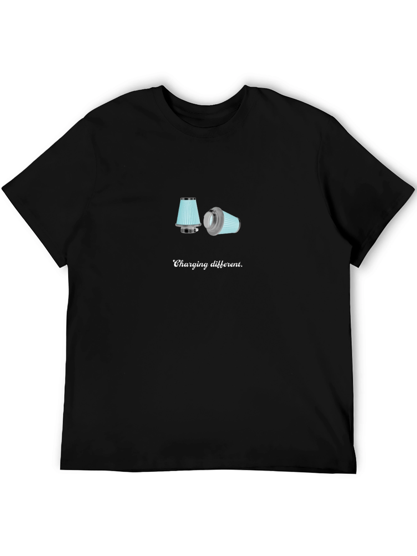 Charging Different T-Shirt - Black Cotton Tee